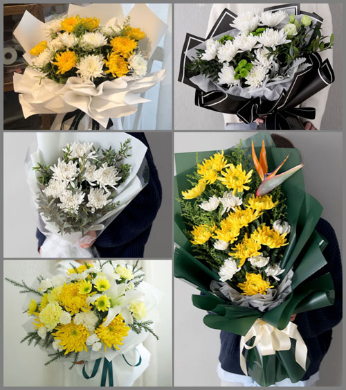 吉林延边州龙井市智新镇白事花束代送